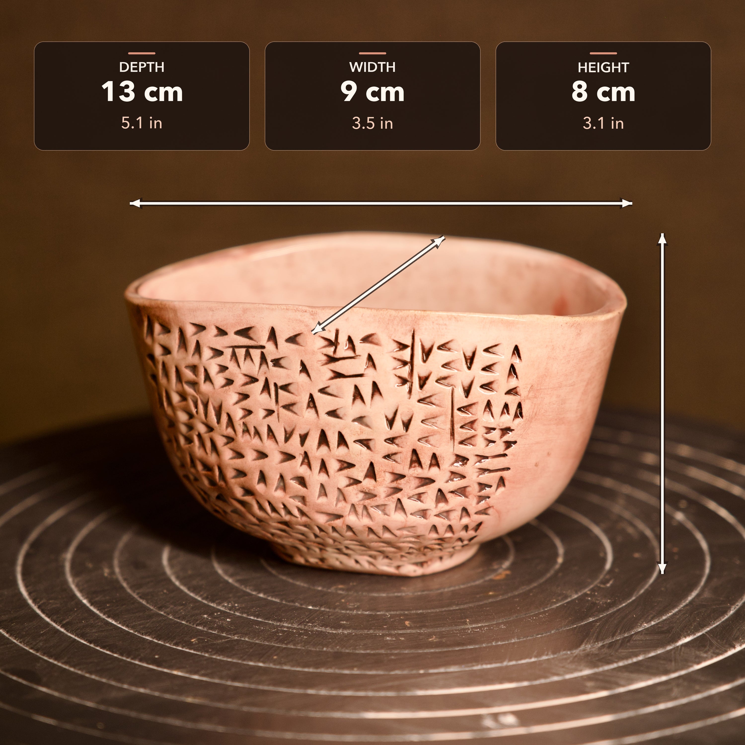 KAO-POTAMIA Cuneiform Bowl — Handmade Antique White Stoneware