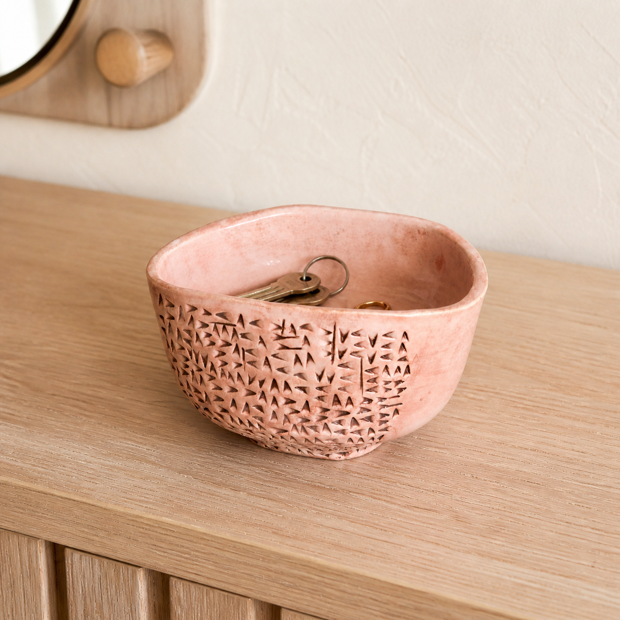 KAO-POTAMIA Cuneiform Bowl — Handmade Antique White Stoneware