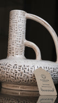 KAO-POTAMIA Cuneiform Pitcher Vase — Handmade Stoneware